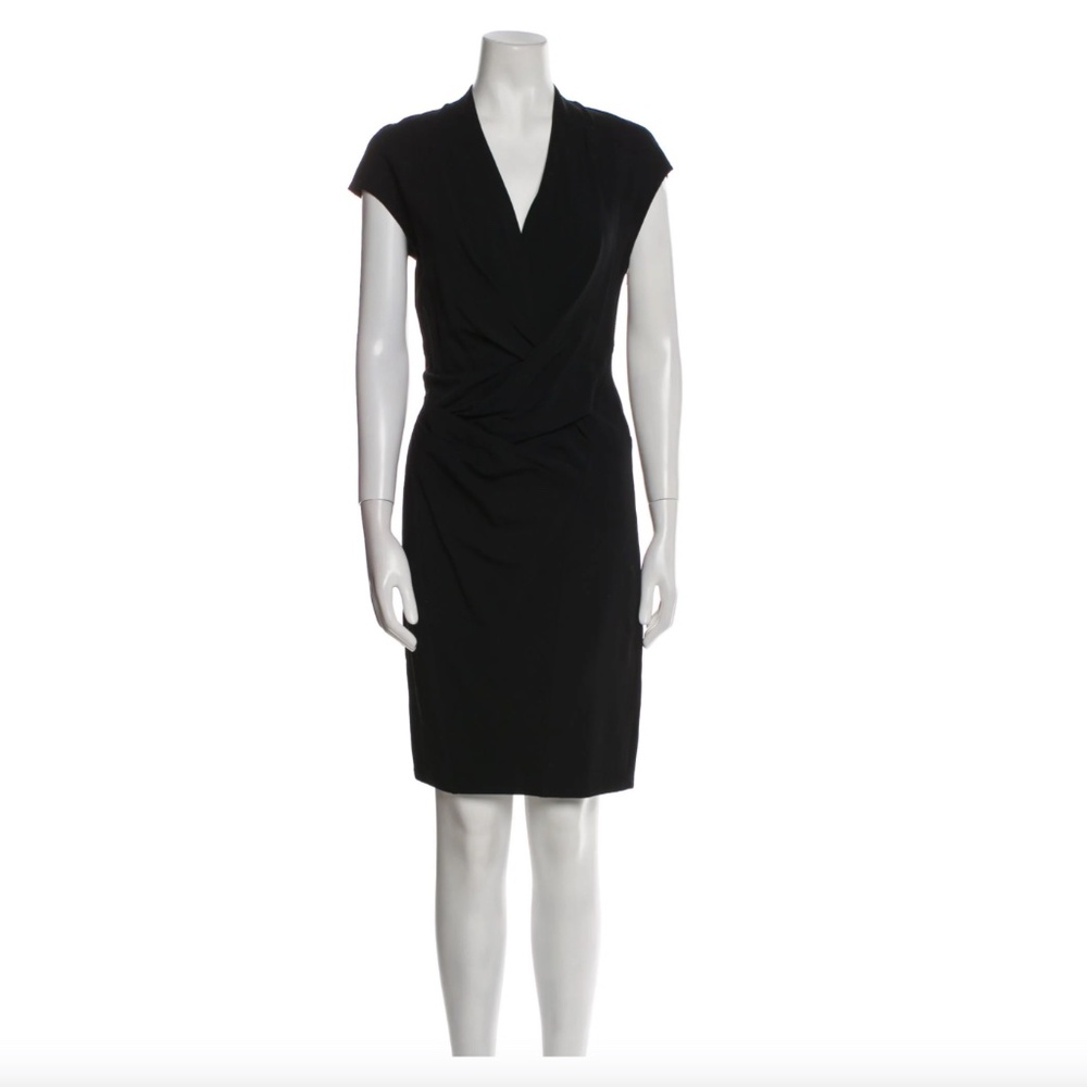 Helmut Lang V-Neck Knee-Length Dress